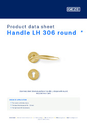 Handle LH 306 round  * Product data sheet EN