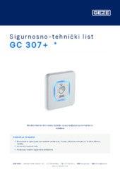 GC 307+  * Sigurnosno-tehnički list HR
