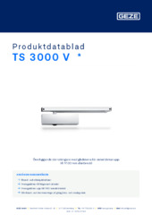 TS 3000 V  * Produktdatablad SV