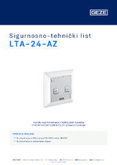 LTA-24-AZ Sigurnosno-tehnički list HR