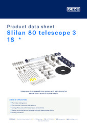 Slilan 80 telescope 3 1S  * Product data sheet EN