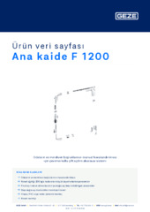 Ana kaide F 1200 Ürün veri sayfası TR