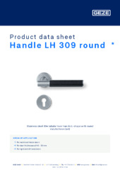 Handle LH 309 round  * Product data sheet EN
