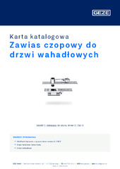 Zawias czopowy do drzwi wahadłowych Karta katalogowa PL