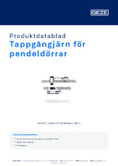 Tappgångjärn för pendeldörrar Produktdatablad SV