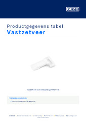 Vastzetveer Productgegevens tabel NL