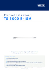TS 5000 E-ISM Product data sheet EN