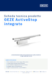 GEZE ActiveStop integrato Scheda tecnica prodotto IT