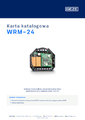 WRM-24 Karta katalogowa PL