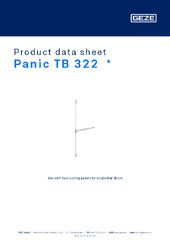 Panic TB 322  * Product data sheet EN