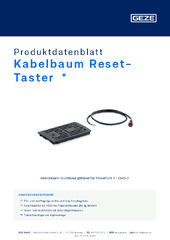 Kabelbaum Reset-Taster  * Produktdatenblatt DE