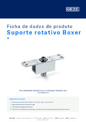 Suporte rotativo Boxer  * Ficha de dados de produto PT