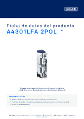 A4301LFA 2POL  * Ficha de datos del producto ES