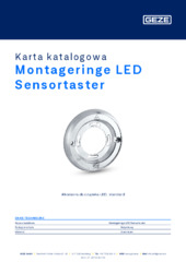 Montageringe LED Sensortaster Karta katalogowa PL
