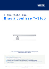 Bras à coulisse T-Stop Fiche technique FR