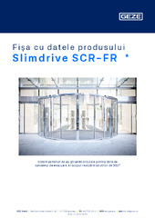 Slimdrive SCR-FR  * Fișa cu datele produsului RO