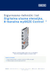 Digitalna ulazna stezaljka, 8-kanalna myGEZE Control  * Sigurnosno-tehnički list HR