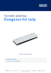 Üvegszorító talp Termék adatlap HU