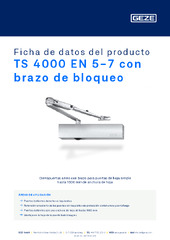 TS 4000 EN 5-7 con brazo de bloqueo Ficha de datos del producto ES