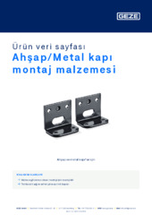 Ahşap/Metal kapı montaj malzemesi Ürün veri sayfası TR