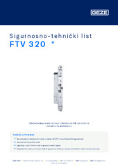 FTV 320  * Sigurnosno-tehnički list HR