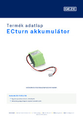 ECturn akkumulátor Termék adatlap HU