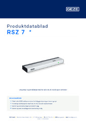 RSZ 7  * Produktdatablad NB