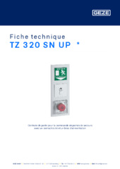 TZ 320 SN UP  * Fiche technique FR