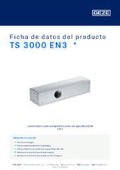 TS 3000 EN3  * Ficha de datos del producto ES