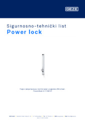 Power lock Sigurnosno-tehnički list HR