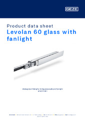 Levolan 60 glass with fanlight Product data sheet EN