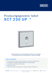 SCT 220 UP  * Productgegevens tabel NL
