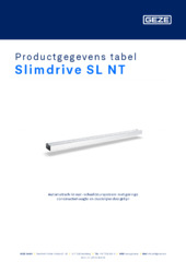 Slimdrive SL NT Productgegevens tabel NL