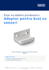 Adaptor pentru braț cu senzori Fișa cu datele produsului RO