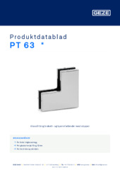 PT 63  * Produktdatablad NB