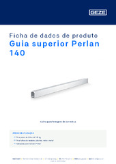 Guia superior Perlan 140 Ficha de dados de produto PT