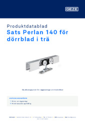 Sats Perlan 140 för dörrblad i trä Produktdatablad SV
