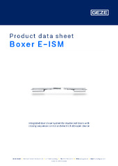 Boxer E-ISM Product data sheet EN