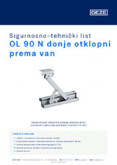 OL 90 N donje otklopni prema van Sigurnosno-tehnički list HR