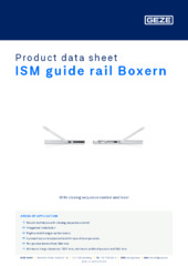 ISM guide rail Boxern Product data sheet EN