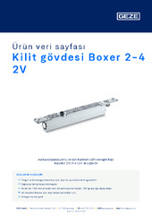 Kilit gövdesi Boxer 2-4 2V Ürün veri sayfası TR