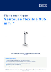 Ventouse flexible 335 mm  * Fiche technique FR