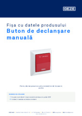 Buton de declanșare manuală Fișa cu datele produsului RO