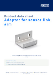 Adapter for sensor link arm Product data sheet EN