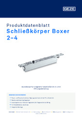 Schließkörper Boxer 2-4 Produktdatenblatt DE