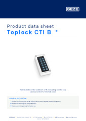Toplock CTI B  * Product data sheet EN
