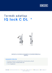 IQ lock C DL  * Termék adatlap HU