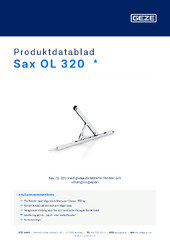 Sax OL 320  * Produktdatablad SV