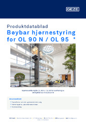 Bøybar hjørnestyring for OL 90 N / OL 95  * Produktdatablad NB