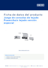 Juego de consolas de tejado Powerchain tejado versión especial Ficha de datos del producto ES
